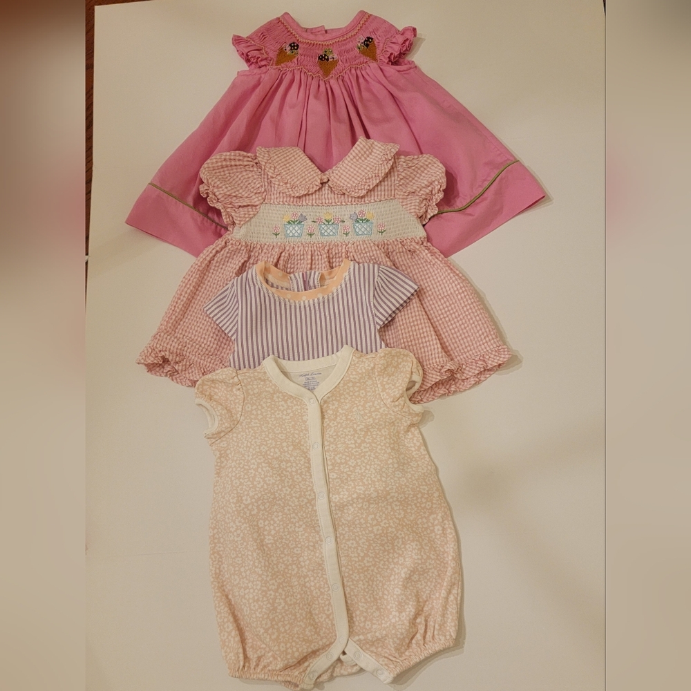 Pink Smocked Baby Dress